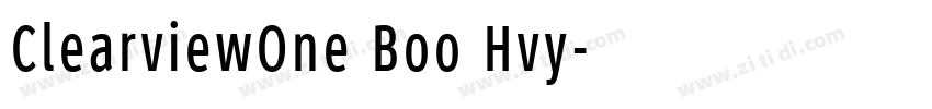 ClearviewOne Boo Hvy字体转换